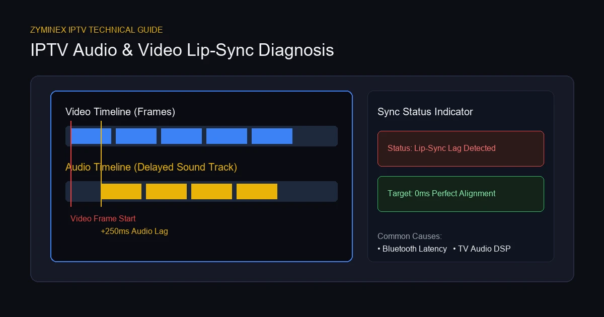 IPTV Audio and Video Out of Sync in 2026: Causes, Fixes and Lip-Sync Solutions